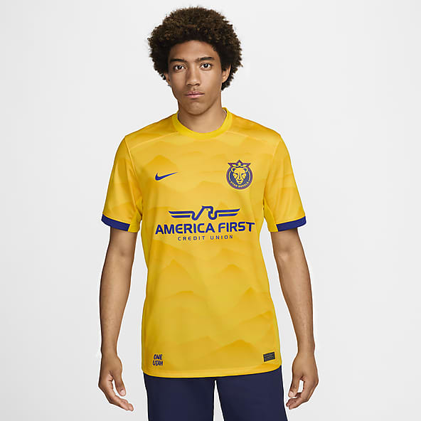 Yellow soccer jersey hotsell
